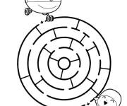 Coloriage Labyrinthe Super Wings pour enfants