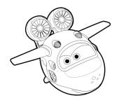 Coloriage Mira hydravion de Super Wings