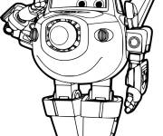 Coloriage Paul le policier Super Wings