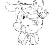 Coloriage et dessins gratuit Position de confiance de Super Wings à imprimer