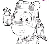 Coloriage Puissant Dizzy de Super Wings