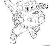 Coloriage Super Wings dessin anim&eacute;