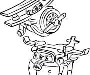 Coloriage et dessins gratuit Super Wings Grand Albert et Donnie à imprimer