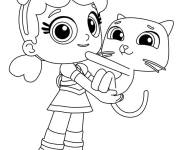 Coloriage Bartleby et Talia de dessin anim&eacute; pour enfants