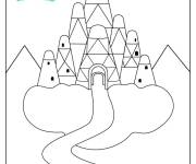 Coloriage Ch&acirc;teau de Grizelda Talia et Le royaume arc-en-ciel