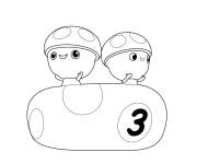 Coloriage Enfants fleurs de Talia et Le royaume arc-en-ciel