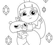 Coloriage Grizelda et Frookie Talia et Le royaume arc-en-ciel