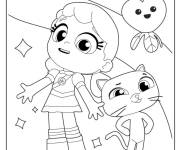 Coloriage Personnages principaux de Talia et Le royaume arc-en-ciel
