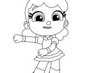 Coloriage Petite fille de Talia et Le royaume arc-en-ciel