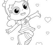Coloriage Talia de bande anim&eacute; Talia et Le royaume arc-en-ciel