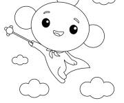 Coloriage Talia et Le royaume arc-en-ciel pour enfants