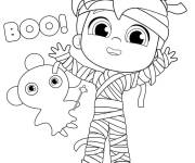 Coloriage Talia et Le royaume arc-en-ciel pour la f&ecirc;te de Halloween