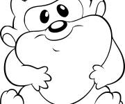 Coloriage Bébé Taz mignon