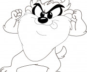 Coloriage Taz  dessin &agrave; t&eacute;l&eacute;charger