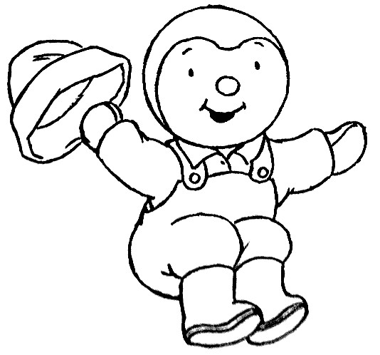 Coloriage Tchoupi et Doudou 12 dessin gratuit à imprimer