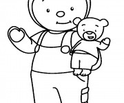 Coloriage Tchoupi et Doudou 3