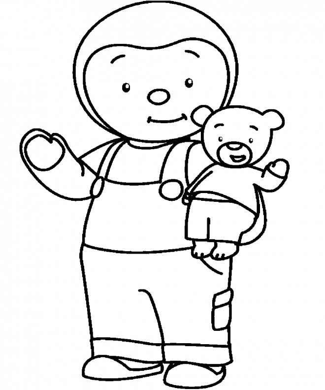 Coloriage Tchoupi et Doudou 3 dessin gratuit à imprimer