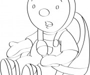 Coloriage Tchoupi couleur