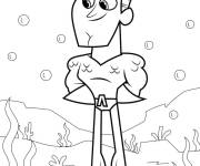 Coloriage Aquaman de Teen Titans Go