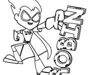 Coloriage et dessins gratuit Coloriez Robin le Teen Titan à imprimer