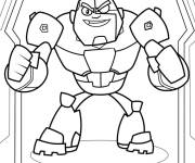 Coloriage Cyborg a l'air confiant