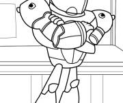 Coloriage Cyborg tout confiant de Teen Titans Go