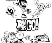 Coloriage Jeunes Titans