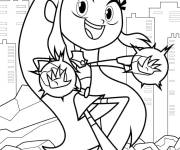 Coloriage Jinx montre ses super-pouvoirs