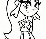 Coloriage La mignonne Starfire