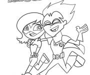 Coloriage Les amis Teen Titans Go