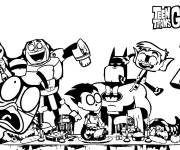 Coloriage Les personnages de Teen Titans
