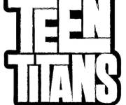 Coloriage Logo de dessin animé Teen Titans