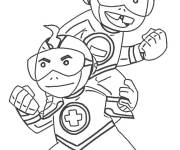 Coloriage et dessins gratuit Mas et Menos Teen Titans à imprimer