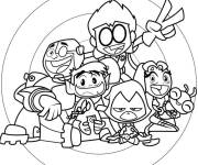 Coloriage Poster de Teen Titans Go