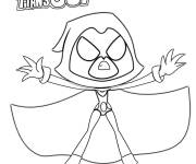 Coloriage Raven stylis&eacute;