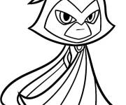 Coloriage Raven vecteur