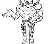 Coloriage Slade de  Superman de Teen Titans Go
