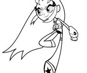 Coloriage Starfire Chibi