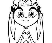 Coloriage Starfire rigolette