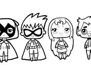 Coloriage Teen Titans Go Chibi