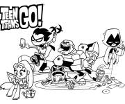 Coloriage Teen Titans Go en ligne