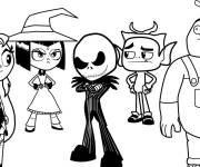 Coloriage Teen Titans Go Halloween