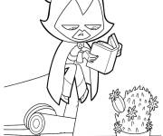 Coloriage Teen Titans Go Raven