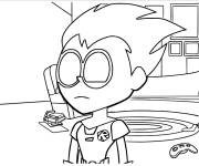 Coloriage Teen Titans Go Robin