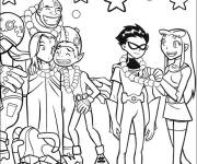 Coloriage Teen Titans Go Robin's Birthday