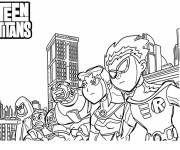 Coloriage Teen Titans Go Titans Go to the Movies