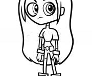 Coloriage Terra de Teen Titans Go facile