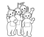 Coloriage Images des cr&eacute;atures T&eacute;l&eacute;tubbies