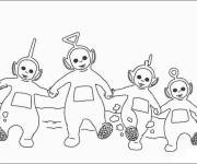 Coloriage Les T&eacute;l&eacute;tubbies