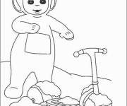 Coloriage Portrait de Po, le T&eacute;l&eacute;tubbies